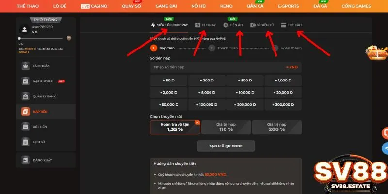 Cài đặt phương thức thanh toán tùy thuộc vào nhu cầu của bản thân
